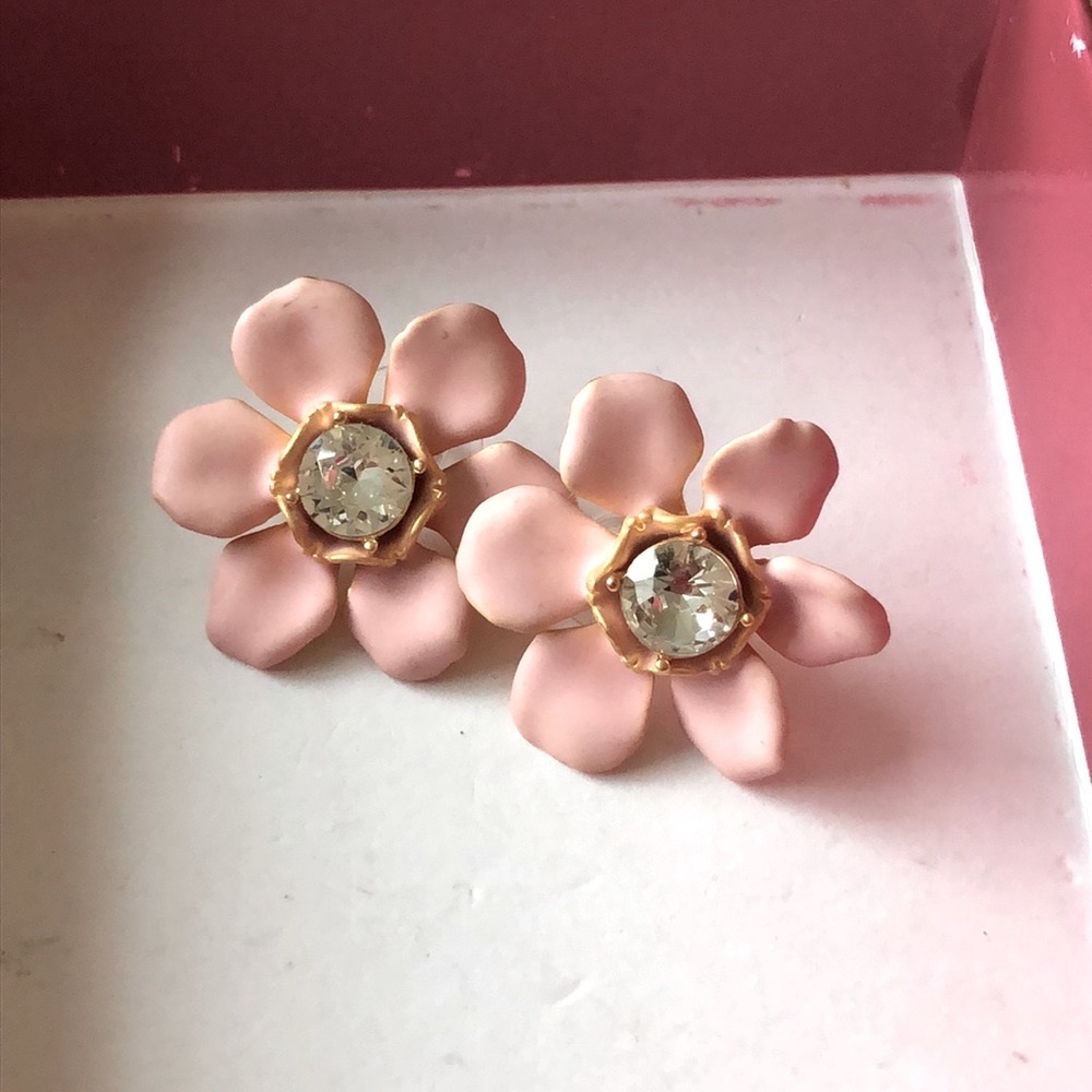 J Crew flower earrings